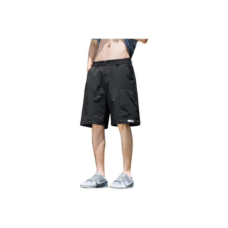 Tonlion Casual Shorts Men's Black-0
