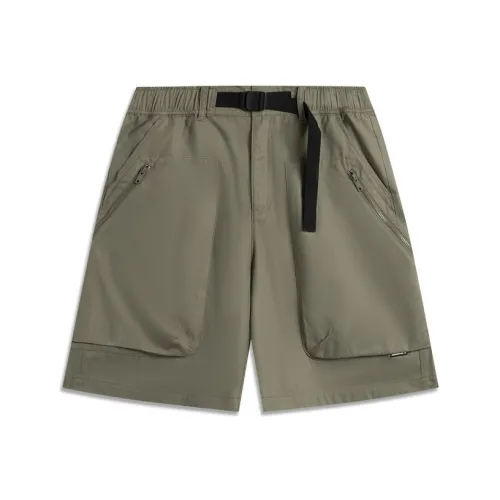 LiNing CF Tracing Casual Shorts Men's Ming Tea Green
