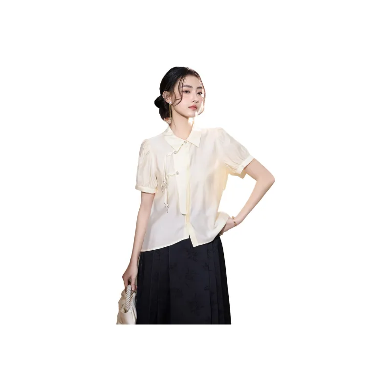 SMEN Shirts Women's Beige-0