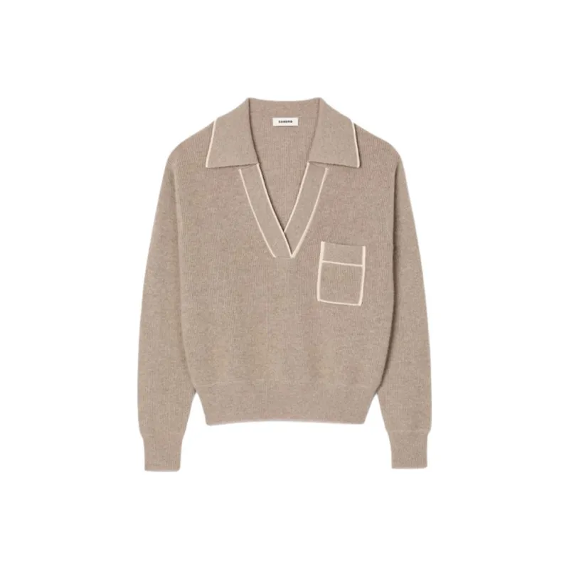 Sandro Contrasting trim Sweater-0