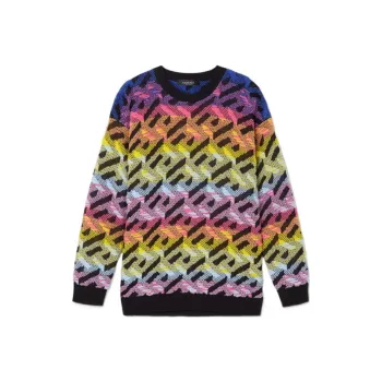 VERSACE SS22 Cashmere Sweater Women's Multicolor