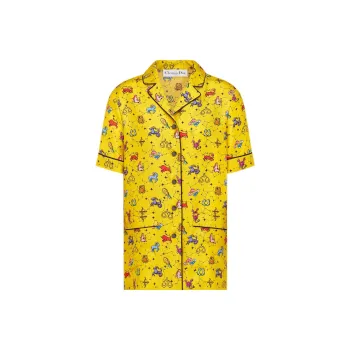 DIOR Quarterly New Products Shirts Women's Yellow