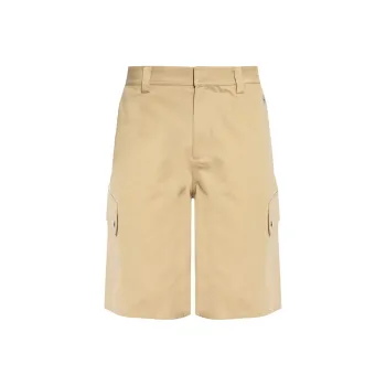 OFF WHITE Logo Embroidered Cargo Shorts