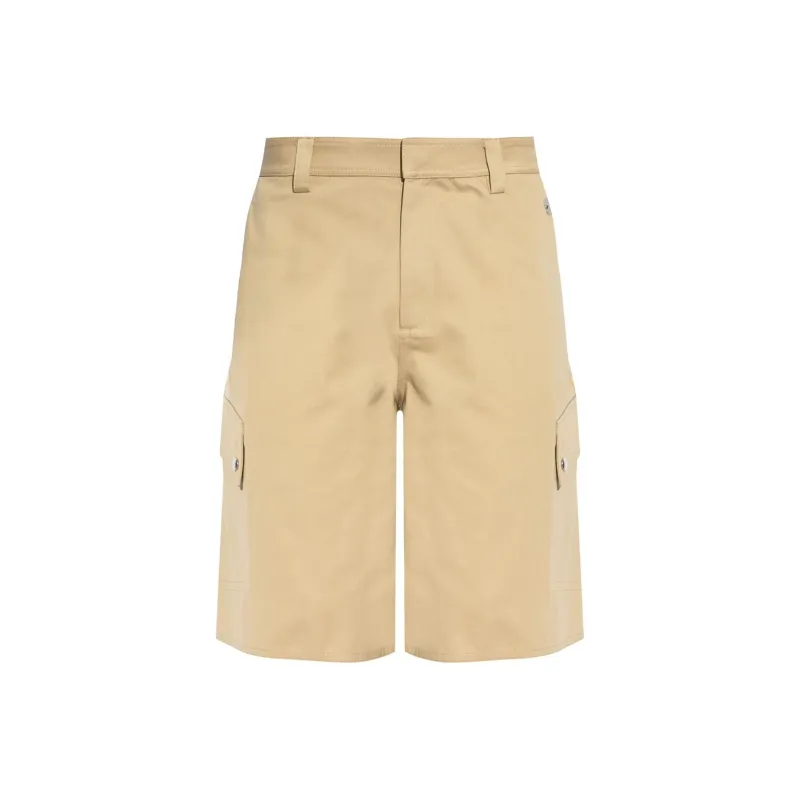 OFF WHITE Logo Embroidered Cargo Shorts-0
