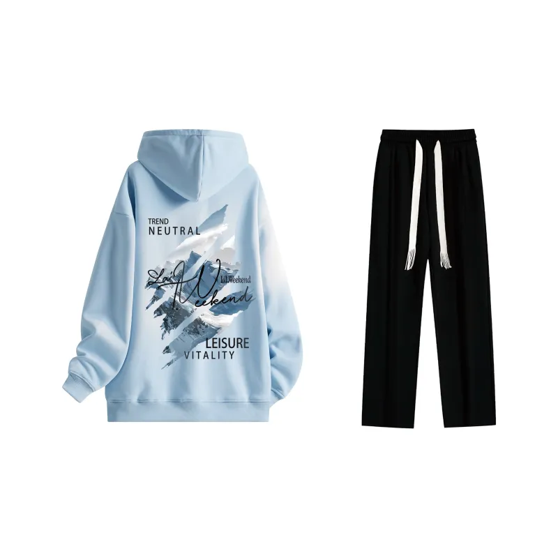 LA'T.WEEKEND Sweatshirt Set Unisex-49