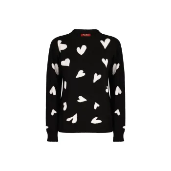 MaxMara Studio Arold Heart Patterned Crewneck Jumper