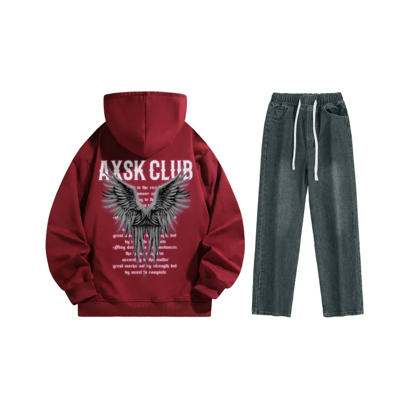 A.X.S.K Sweatshirt Sets Unisex-161