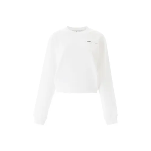 OFF-WHITE Cropped Meteor Palette Sweatshirt White/Multicolor