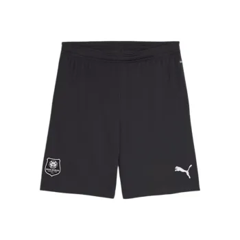 PUMA Stade Rennais F.C. FW24 Soccer Bottoms Men's Flat Dark Grey/White/Black
