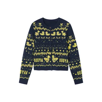 UOOYAA Sweater Women's Navy Blue