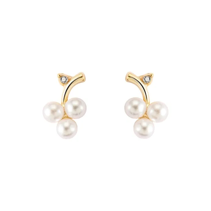 CHIMERA Copper Plating Stud Earrings Women's-0