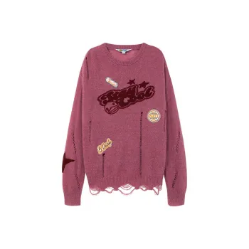B.Duck Sweater Women's Pink Purple