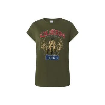 PINKO Queen Of The Road print T shirt