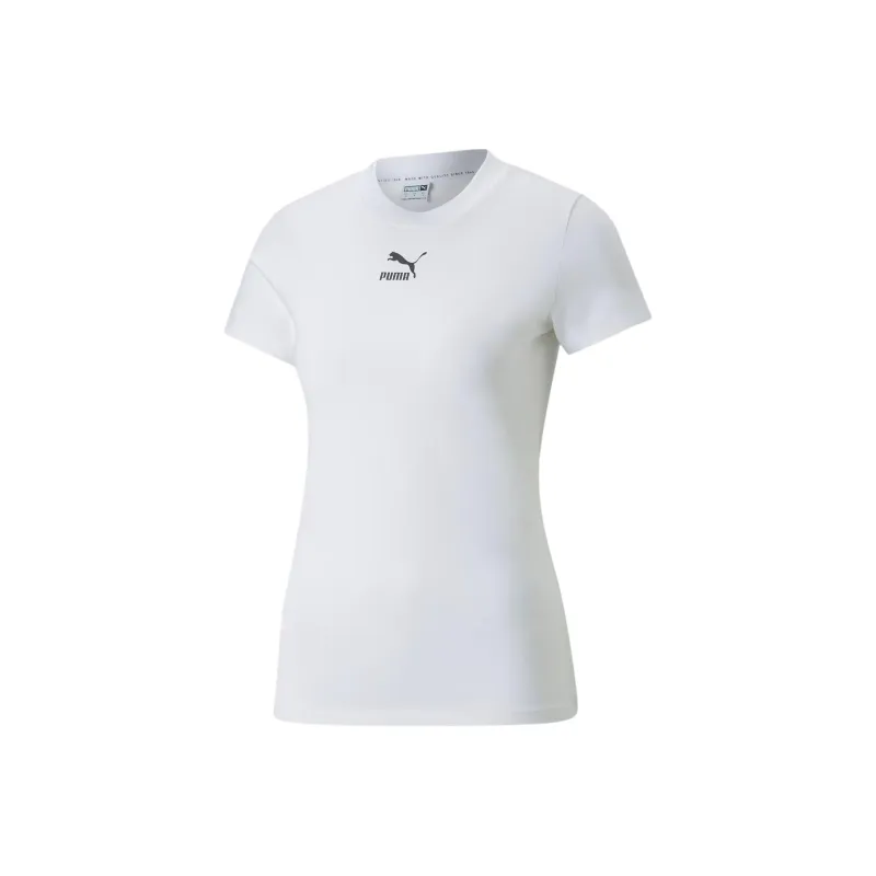 PUMA CLASSICS T Shirt Women's White-0
