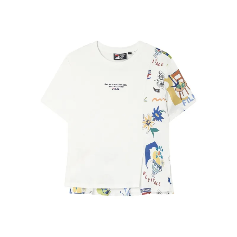 FILA Lifestyle T Shirt Women's Cloud White-0
