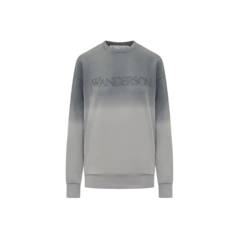 JW Anderson Logo Embroidered Tie Dyed Sweatshirt-0