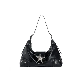 JACD PU One Shoulder Handbag, Crossbody Bag Women's Black/Pink/White