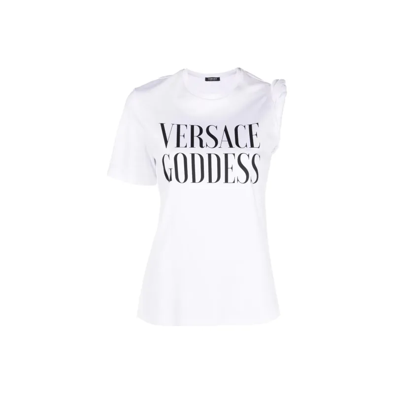 VERSACE Logo Printed Crewneck T Shirt-0
