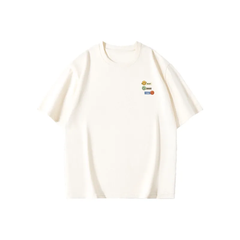 Cotton Gene Drop Shoulder Sleeve T Shirt Women's-4