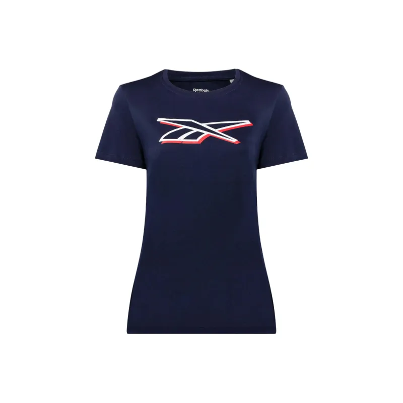 Reebok T-Shirt Women's Vector Marine Blue-0