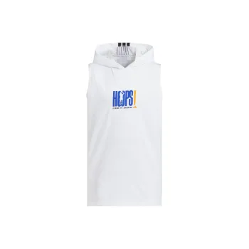 Adidas BASKETBALLHooded Basketball Jersey Unisex White