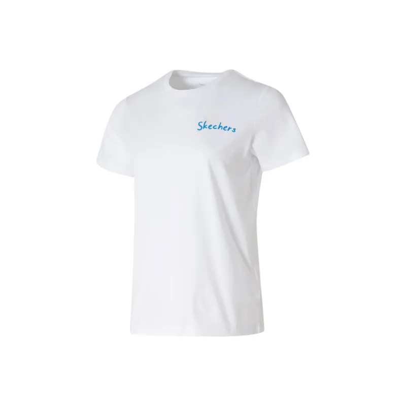 Skechers T Shirt Women's Bright White 0019-0