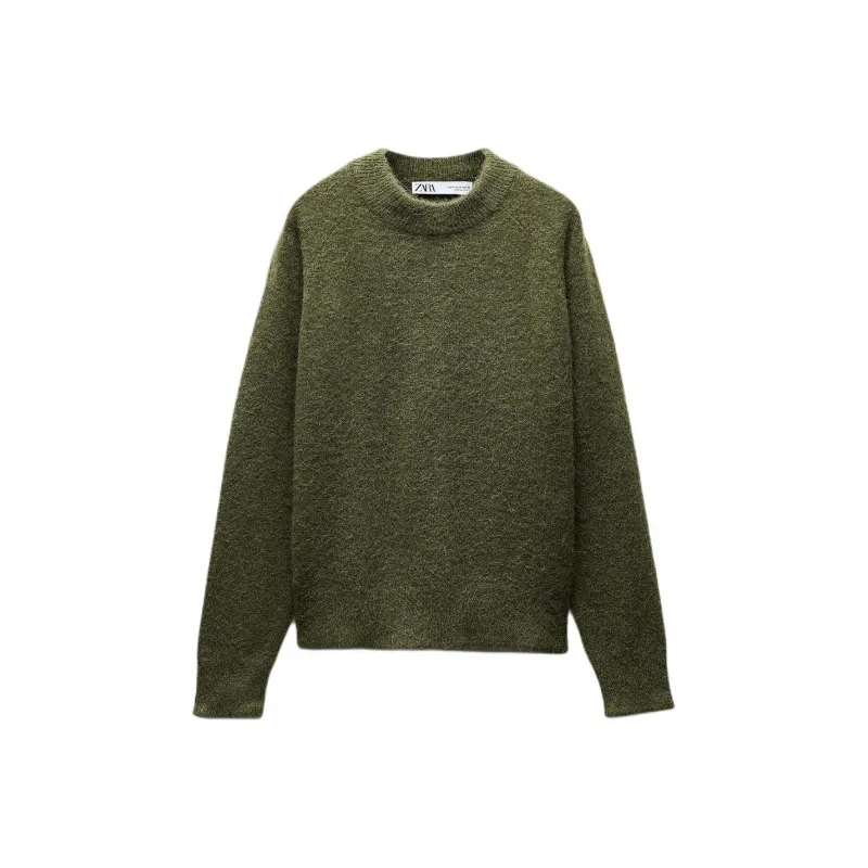 ZARA Sweater Women's Khaki Green-0