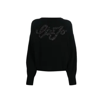 LIU·JO Fine-knit Glittered Jumper