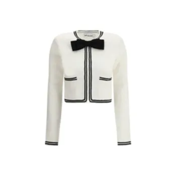 Self portrait Bow Jacquard Cardigan