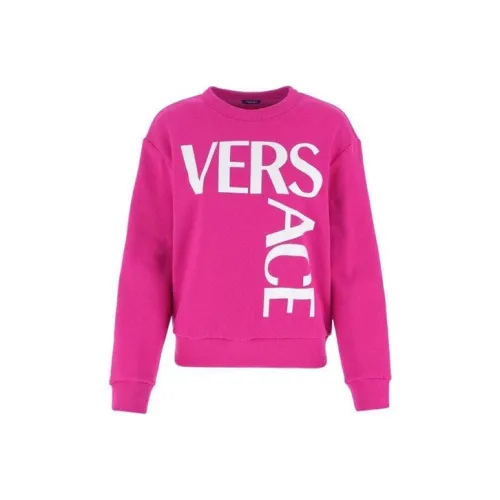VERSACE Sweatshirts Women's Rose Red