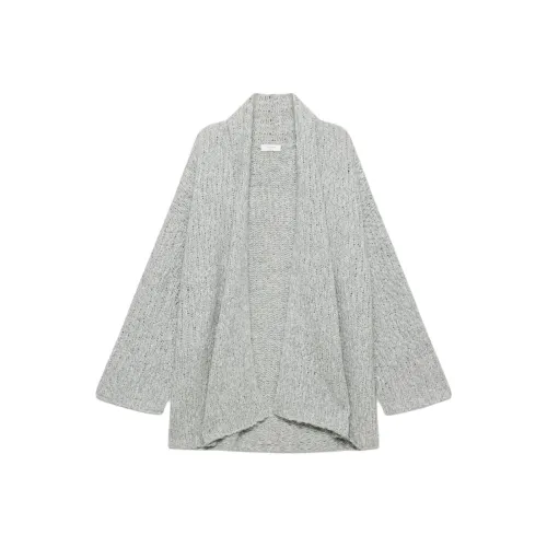 ARITZIA The Group Alvar Open-Front Cardigan Sweater Women's Heather Chrome