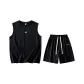 Clothing Set (Black Tank Top+Black Shorts)