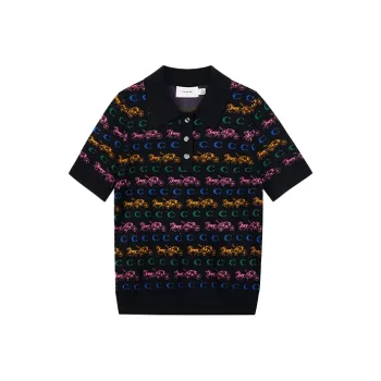 COACH SS22 Polo Shirt Women's Black