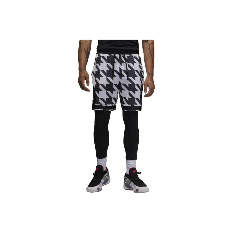 Jordan SportDri FIT Diamond Printed Shorts Casual Shorts Unisex White/Black-0