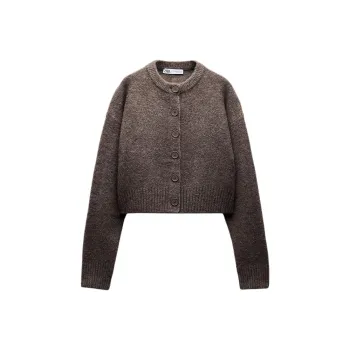 ZARA Sweater Women's Glitter Brown