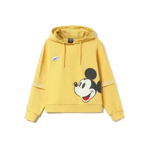 LiNing x DISHINI LIANMINGKUAN Disney Collaboration Collection Mickey Collection Sweatshirt Women's Milk Candy Yellow