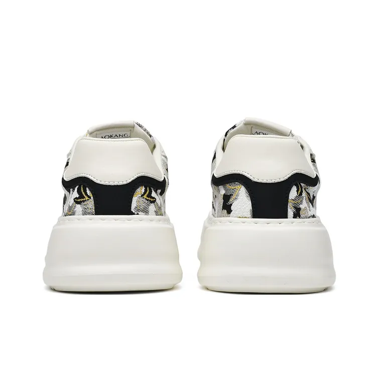 AOKANG Slip Resistant, Abrasion Resistant, Lightweight, Height Increasing Low Top Skateboard Shoes Men's-3