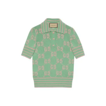 GUCCI Polo Shirts Women's Light Green