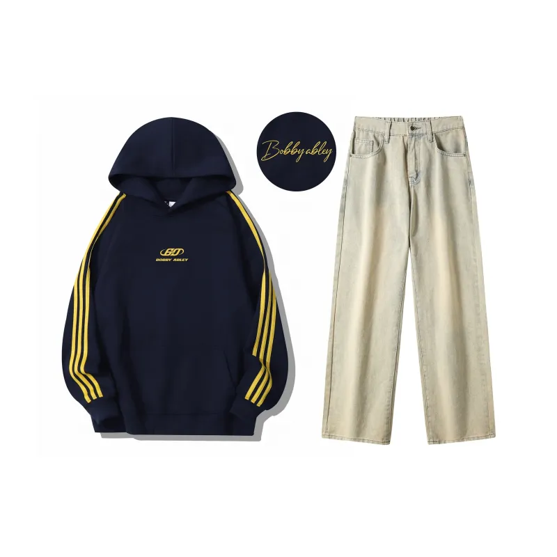 BOBBY ABLEY Sweatshirt Set Unisex Black-73