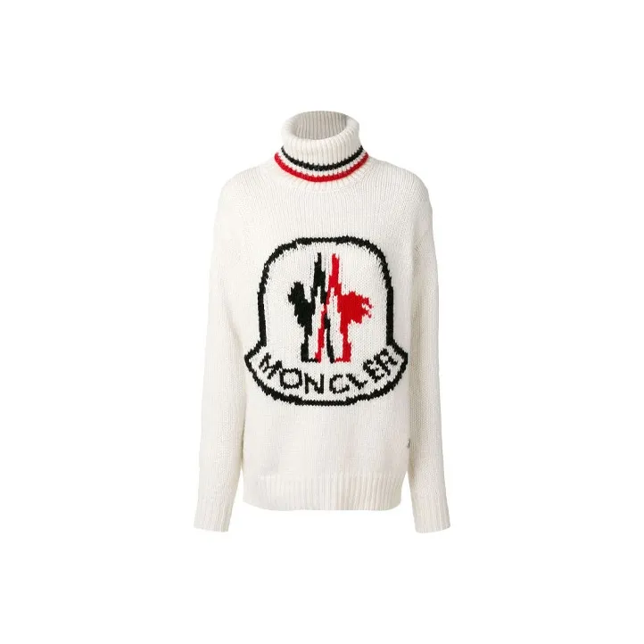 Moncler Loose Fit Sweater Women's White-0
