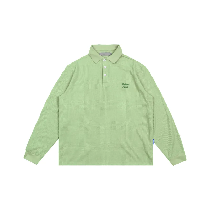 BLUELANDINC Polo Shirts Women's Pea Green-0