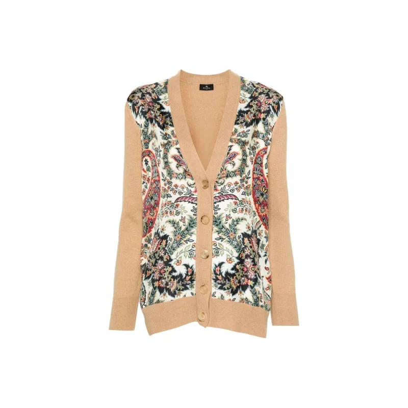 ETRO Floral Printed Knit Cardigan-0