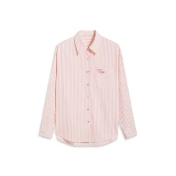 Zeng Xiaoxian Shirt Women's Pink Stripes