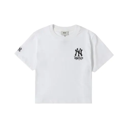MLB New York Yankees T Shirts Women's Ecru