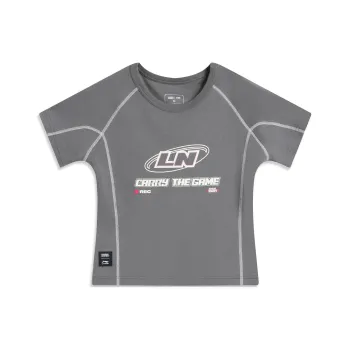 LiNing x LEAGUE OF LEGENDS T Shirt Women's Elegant Gray