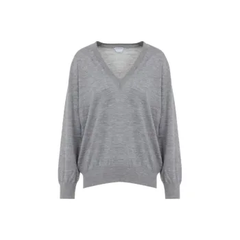 Bottega Veneta V Neck Fine Knit Jumper