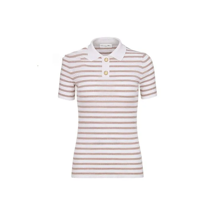 DIOR Quarterly New Products Polo Shirts Women's Rose-0