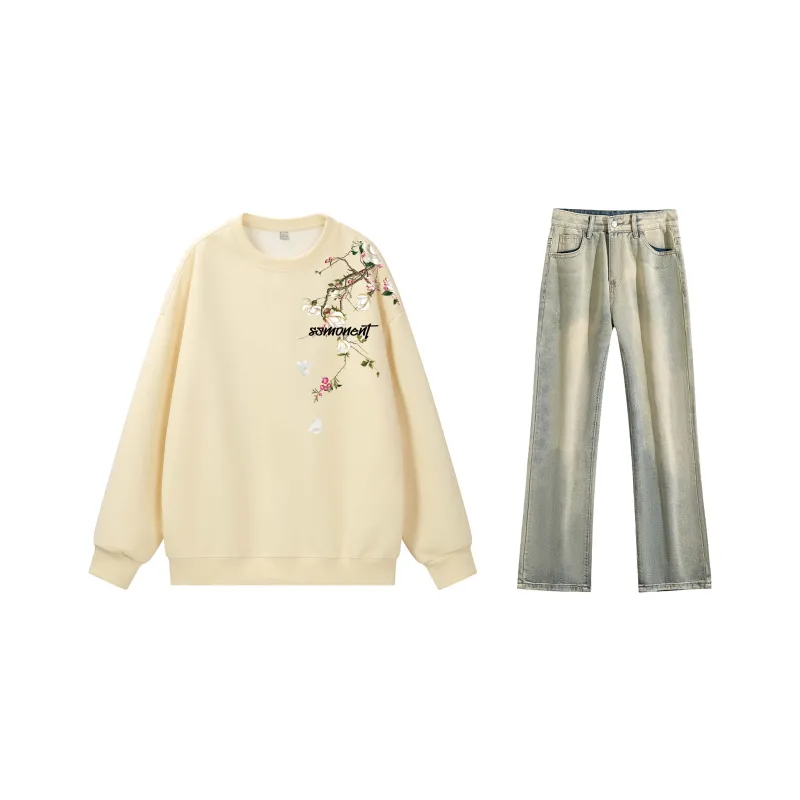 SUNSETMONENT Sweatshirt Set Unisex-29