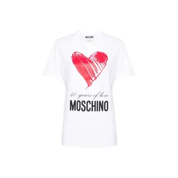 MOSCHINO 40 Years Of Love Crewneck T-Shirt