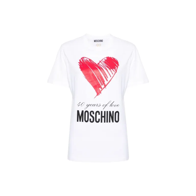 MOSCHINO 40 Years Of Love Crewneck T-Shirt-0